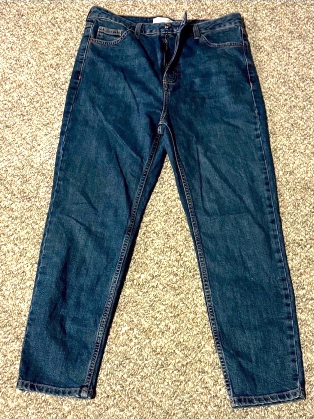 Topshop Orson Straight Leg Jeans Size 30
